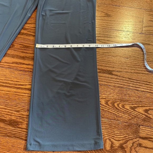 IMAN global chic gray wide leg SHORT pull on pants relaxed fit size Large short - Picture 9 of 12